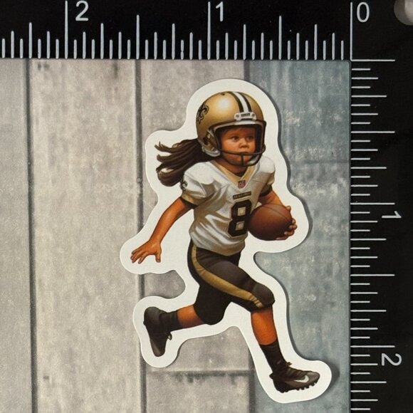 🌀10/$10🌀 Adorable Football Gameday Reusable Waterproof Vinyl Sticker Decal - Picture 1 of 1